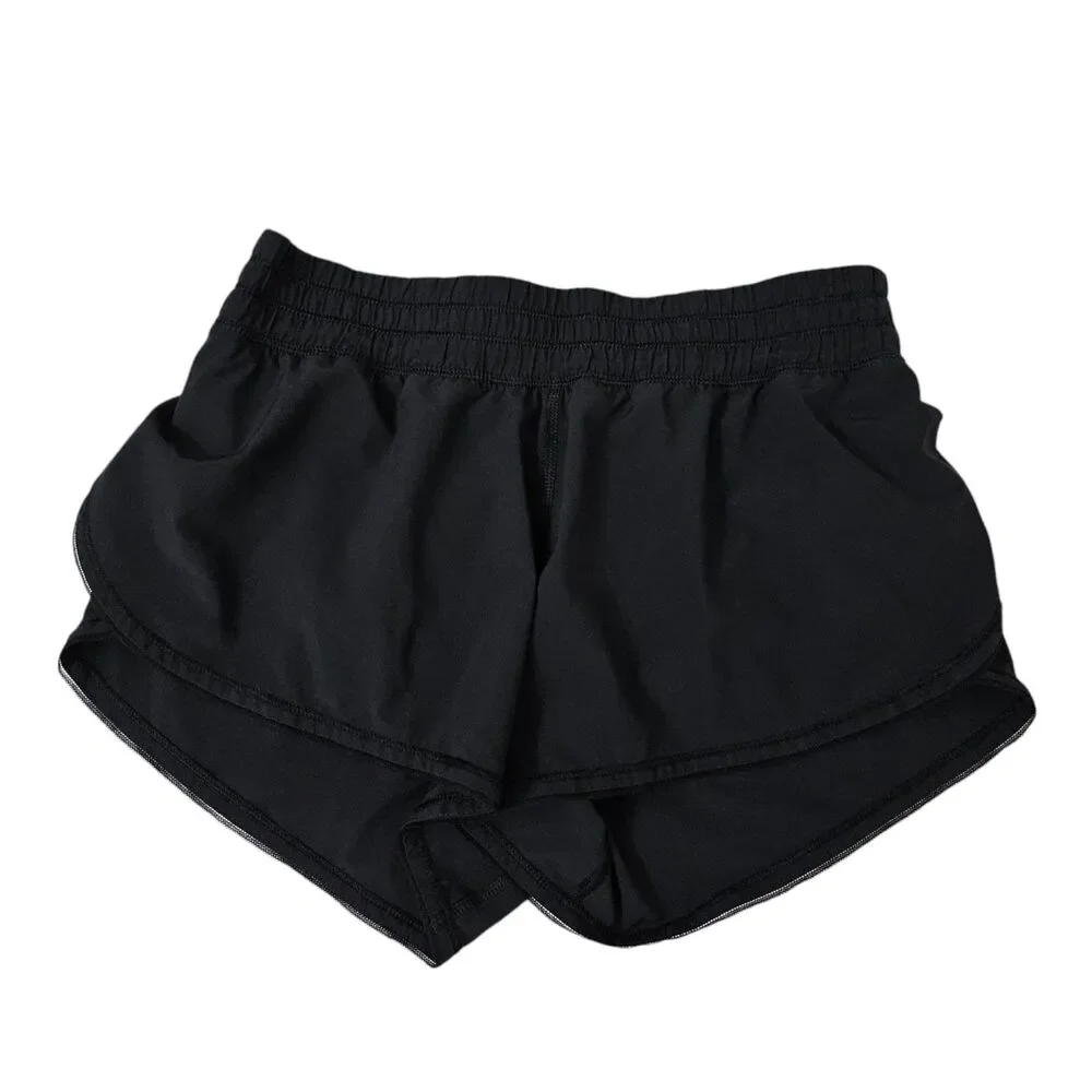Lululemon Seek The Heat Shorts II 2.5” Black Womens 4‎ Swift Ultra Light Lined